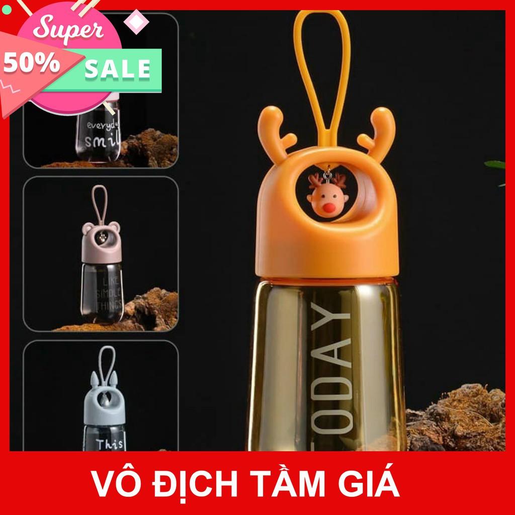 Bình Nước Tai Thỏ , Tai Hươu Có Quai Xách Kute Mới 2021