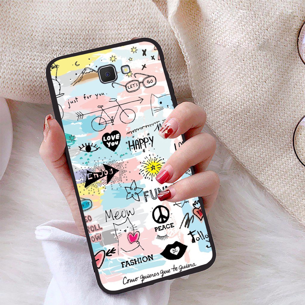 Ốp lưng dành cho Samsung Galaxy J7 Prime viền dẻo TPU Bộ Sưu Tập Phong Cách Tự Do - Hàng chính hãng