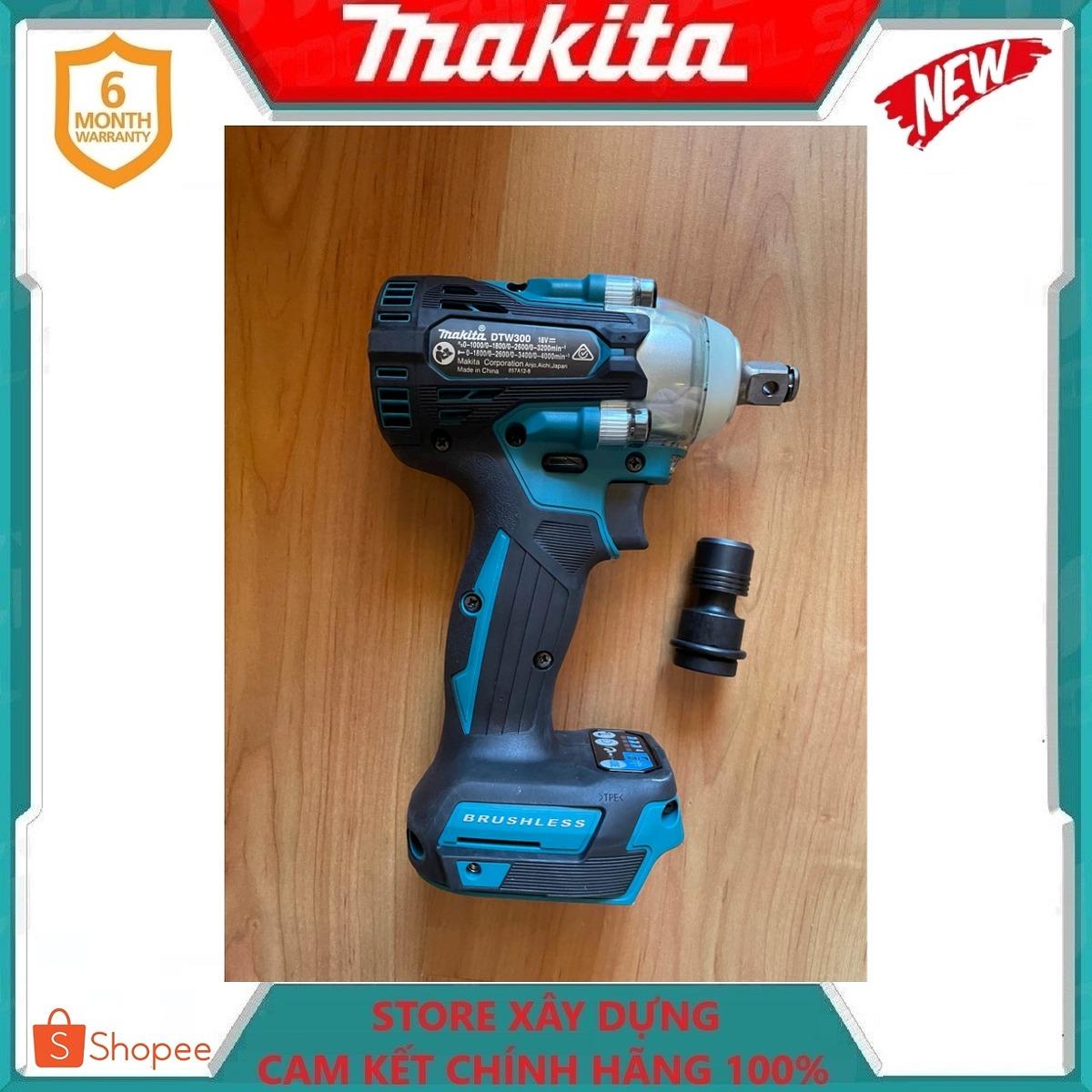 MÁY SIẾT BULONG DÙNG PIN 18V (330 N.M) MAKITA DTW300Z (KHÔNG KÈM PIN VÀ SẠC) - HÀNG CHÍNH HÃNG