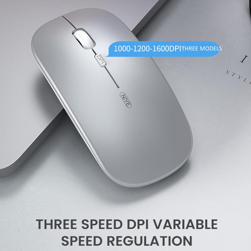Không Dây 2.4Ghz Chuột Máy Tính Bluetooth Dual Mô Hình Im Lặng Quang Học Ergonomic USB Sạc Chuột Cho Macbook Laptop PC