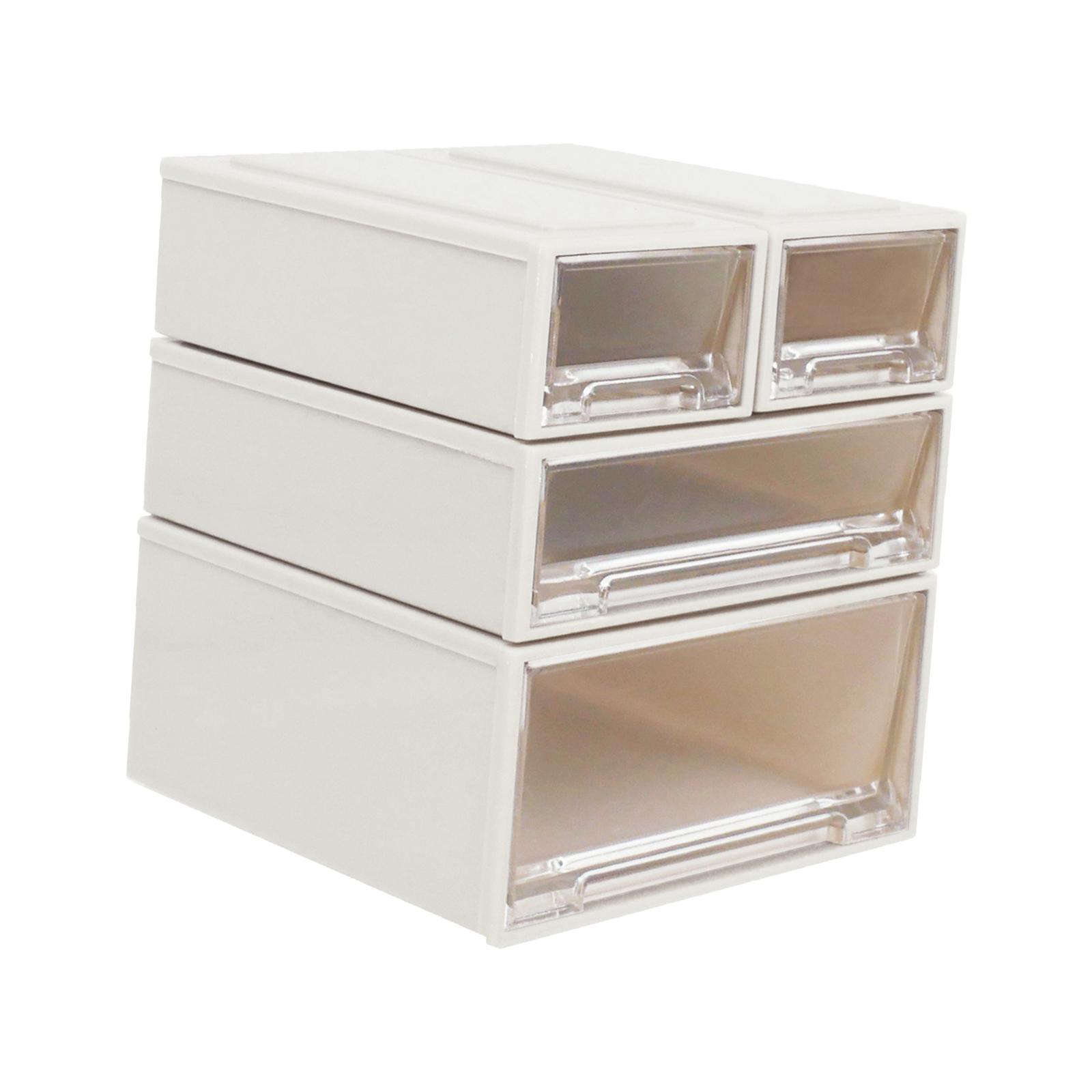 4Pcs 1:6 Scale Dollhouse Drawer Storage Box Scene Mini Decoration