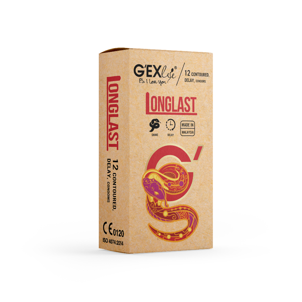Bao cao su ôm khít, kéo dài thời gian G'EXlife Longlast 12 Cái