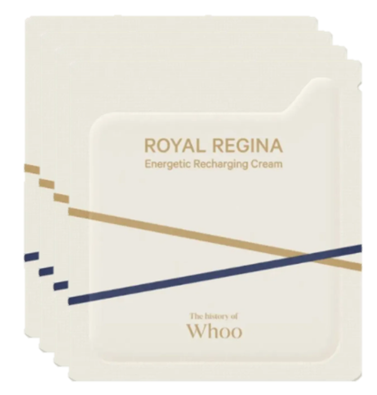 Combo 30 gói kem dưỡng ẩm phục hồi năng lượng làn da The history of Whoo Royal Regina Energetic Recharging Cream 1ml