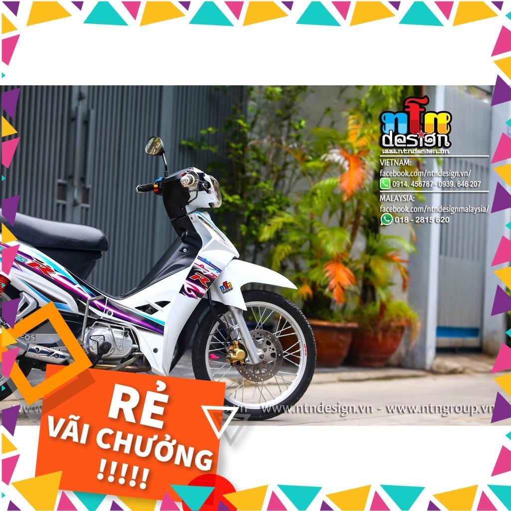 Tem Rời Sisius Mẫu Hồng Xanh Trắng