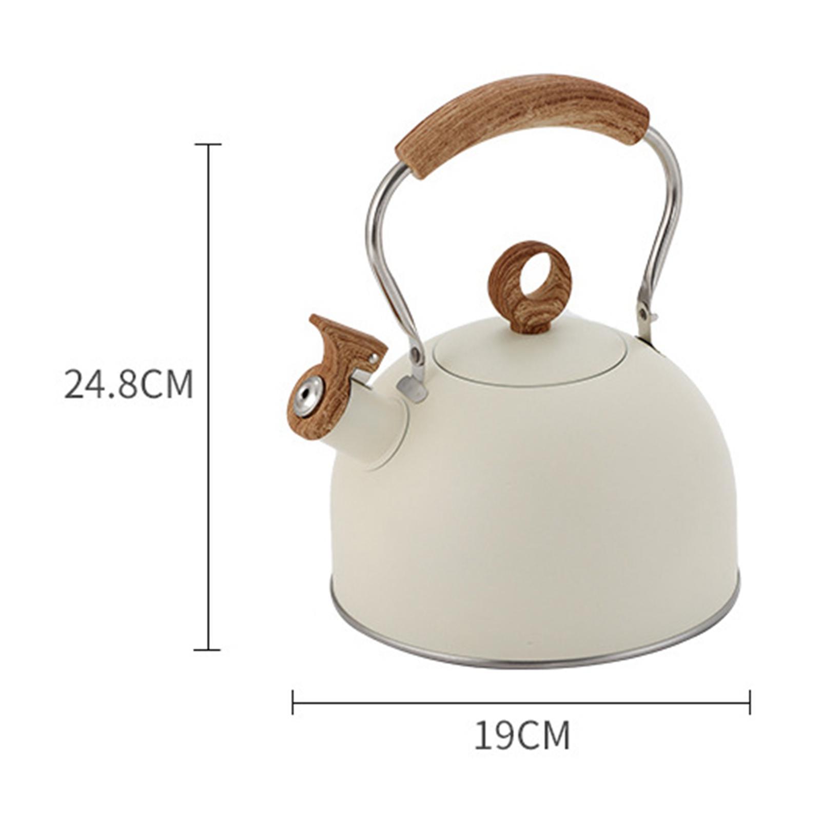 Stainless Steel Tea Kettle Stovetop Whistling Tea Kettle for Electric Pottery Stove