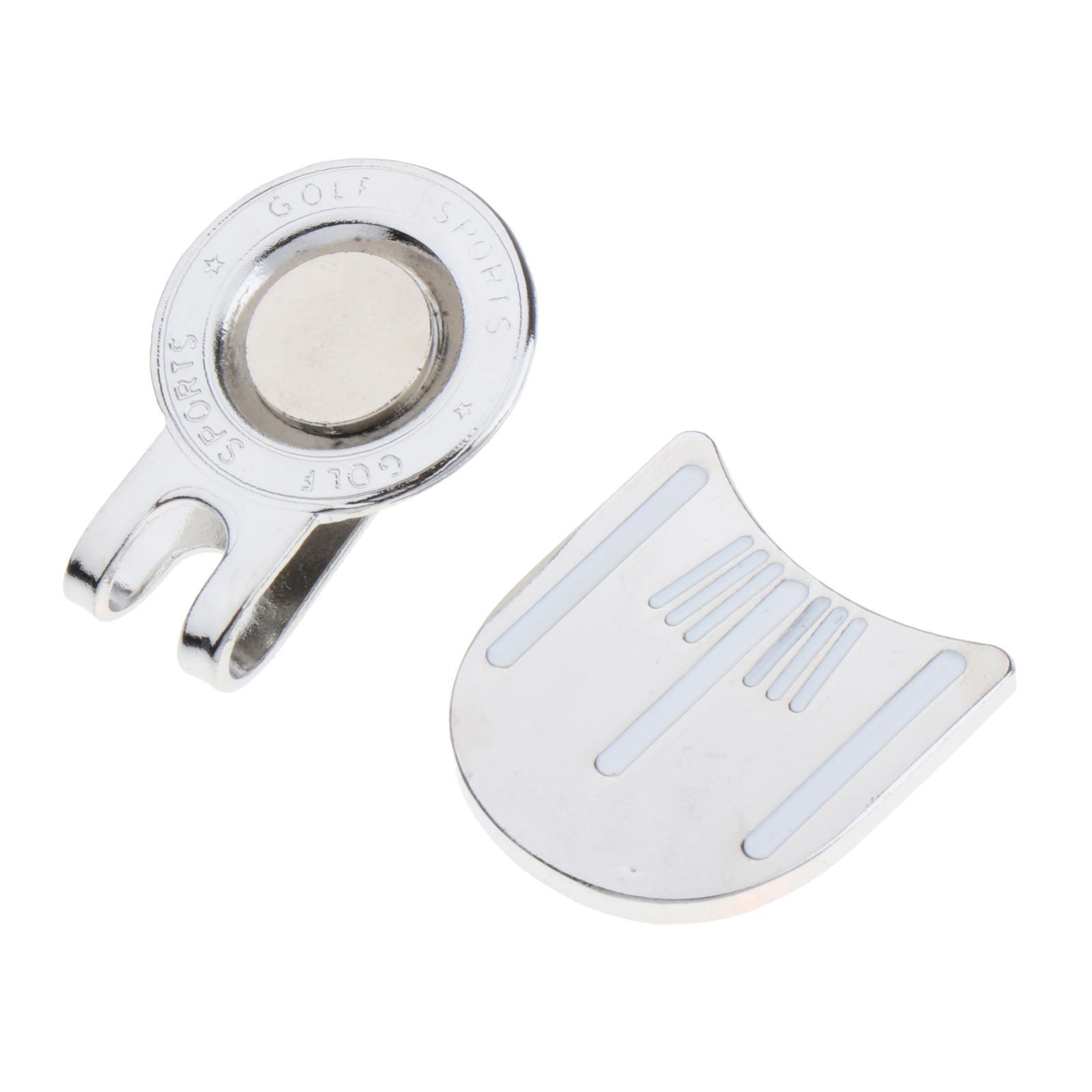 2x Golf Hat Clip  Marker Putt Alignment Tool Marker