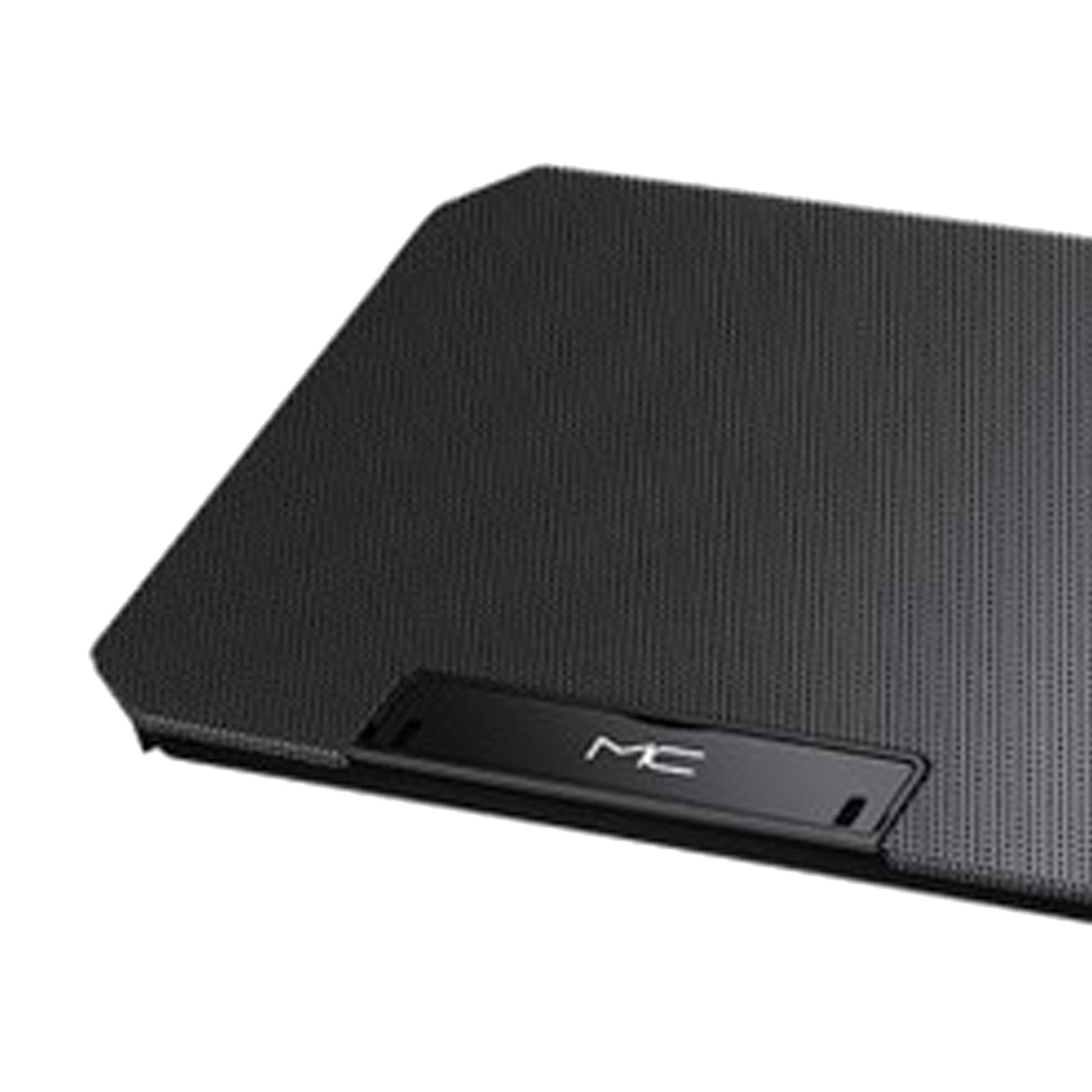 Slim Portable USB Powered 15.6"-17" Notebook Laptop Cooler Cooling Pad Stand 2 Fans 2 USB Ports Black