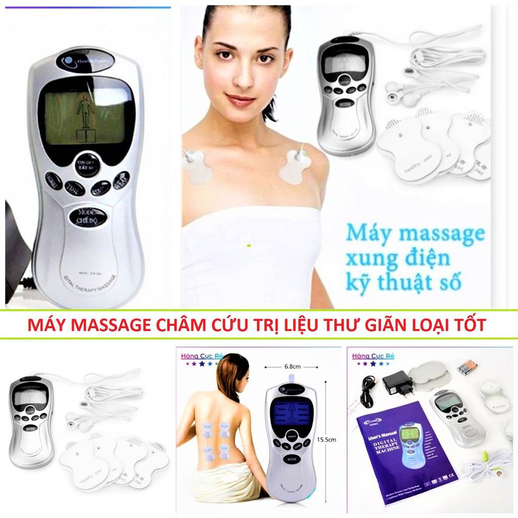 MÁY MASSAGE 4 MIẾNG CHÂM CỨU BẤM HUYỆT XOA BÓP NHỨC MỎI ĐA NĂNG HÀNG CAO CẤP