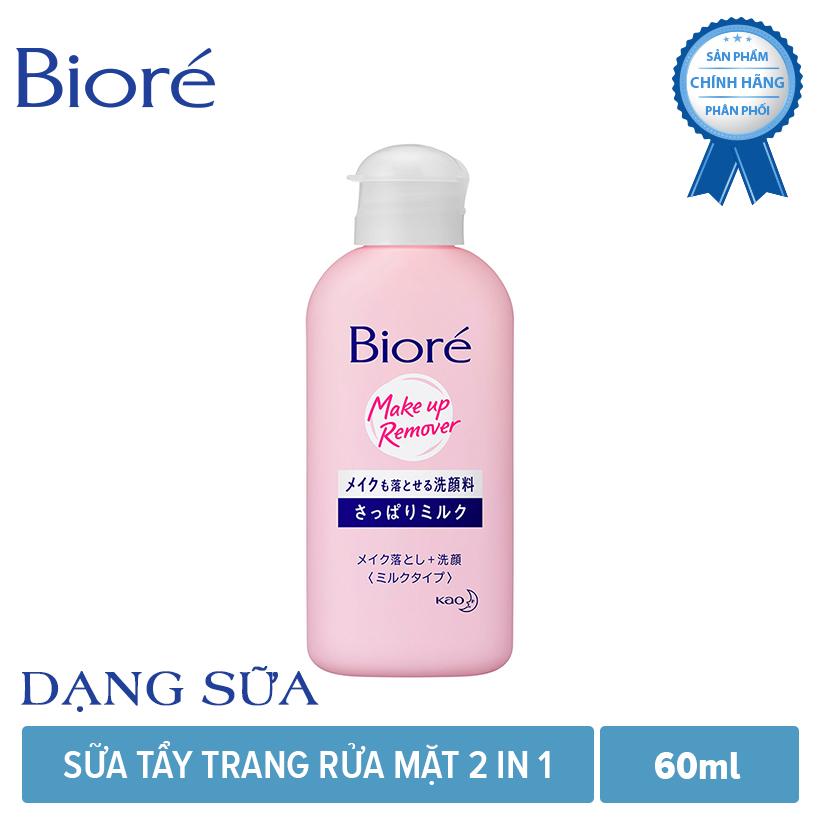 Sữa Tẩy Trang 2 Trong 1 Biore 2 In 1 Milky Make Up Remover (60ml)