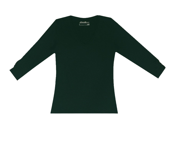 Áo thun Eddie Bauer tay dài nữ cổ tim 098