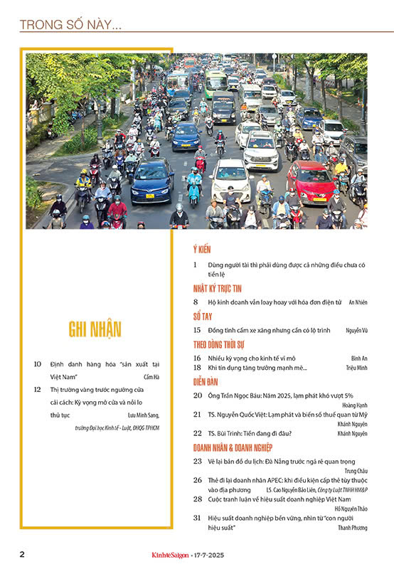 Tạp chí Kinh tế Sài Gòn kỳ số 29-2025