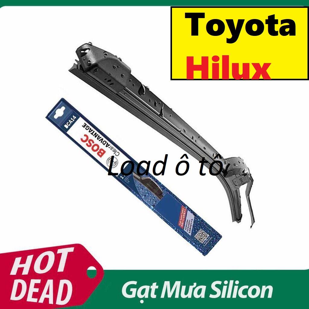 Bộ 02 Gạt Mưa Silicon Xe Toyota Hilux gạt mềm không xương chính hãng Bosch Cao Cấp