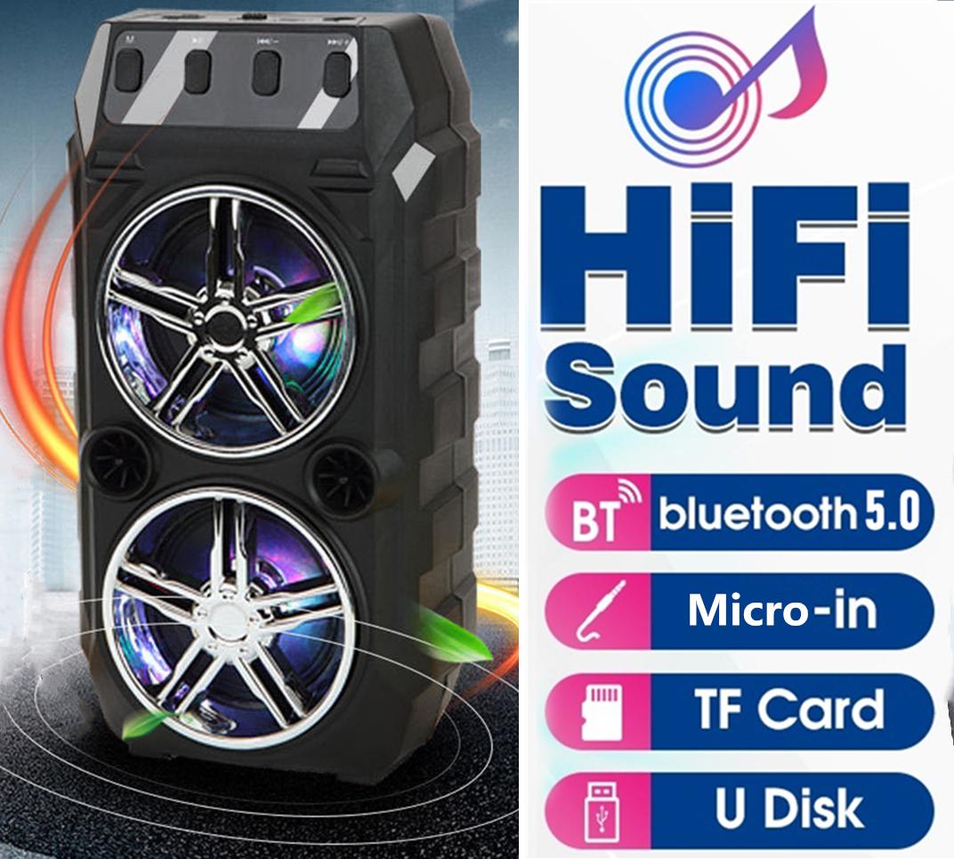 Loa bluetooth không dây karaoke loa kép Super Volume di động ngoài trời chất lượng cao Home Audio Square Dancing Micro Màu sắc: Microphone đỏ