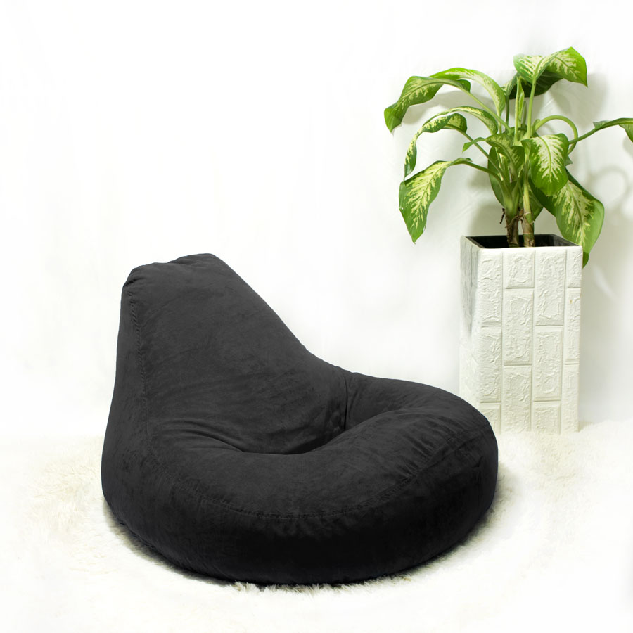 GHẾ LƯỜI GAMING (GAMING BEANBAG) SIZE VỪA MÀU ĐEN MS32 - The Beanbag House