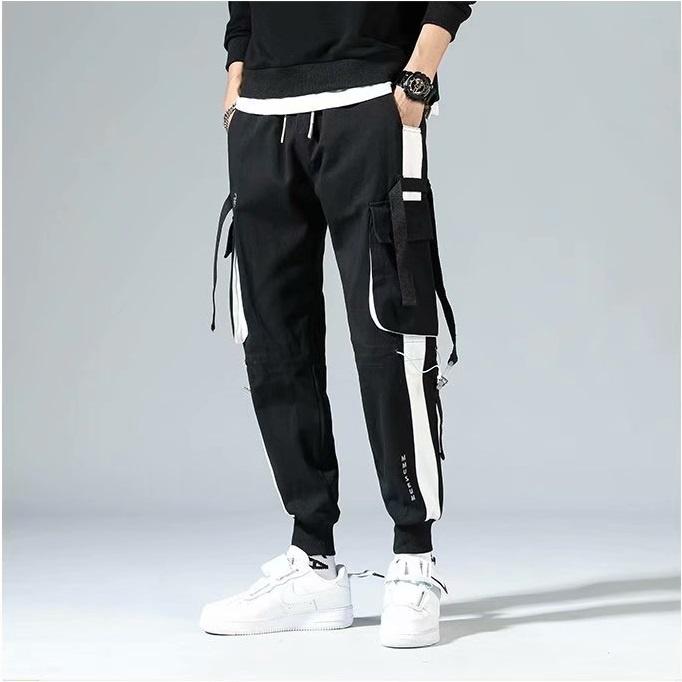 Quần jogger nam túi hộp chất kaki cotton mềm mịn, phong cách đường phố K94