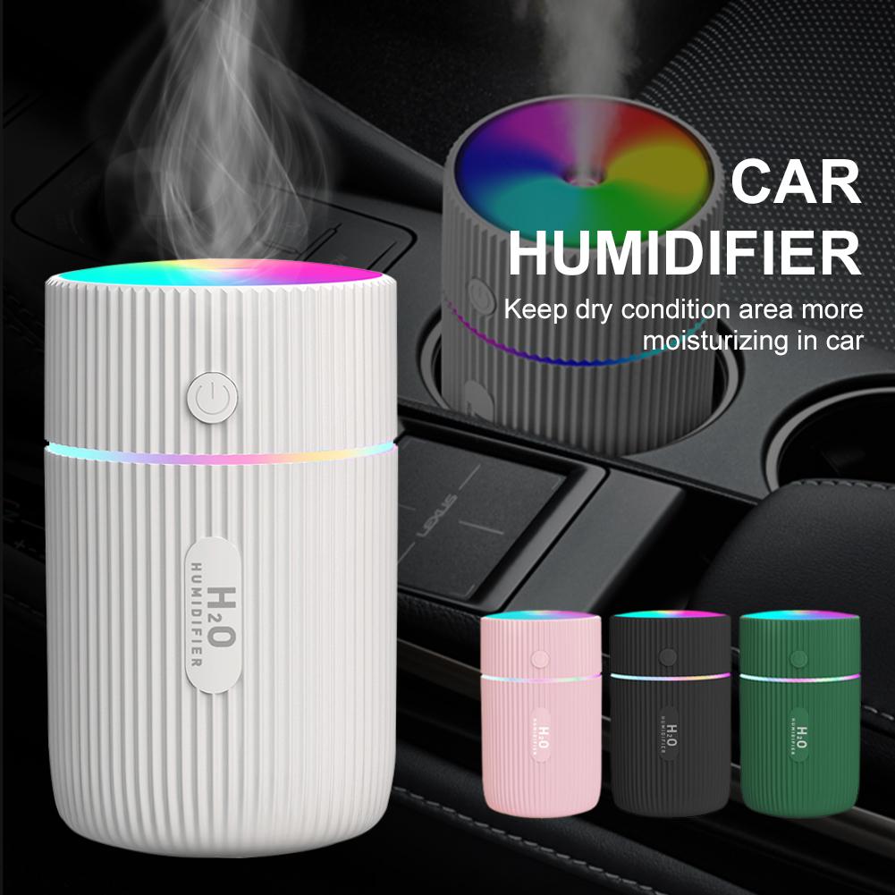 Mini Máy Tạo Độ Ẩm Không Khí Máy Lọc Không Khí Máy Khuếch Tán Tinh Dầu Đèn LED Xe Hơi Ô Tô Máy Lọc Thơm Anion Phun Sương Tạo Cho Gia Đình Nội Thất Ô Tô