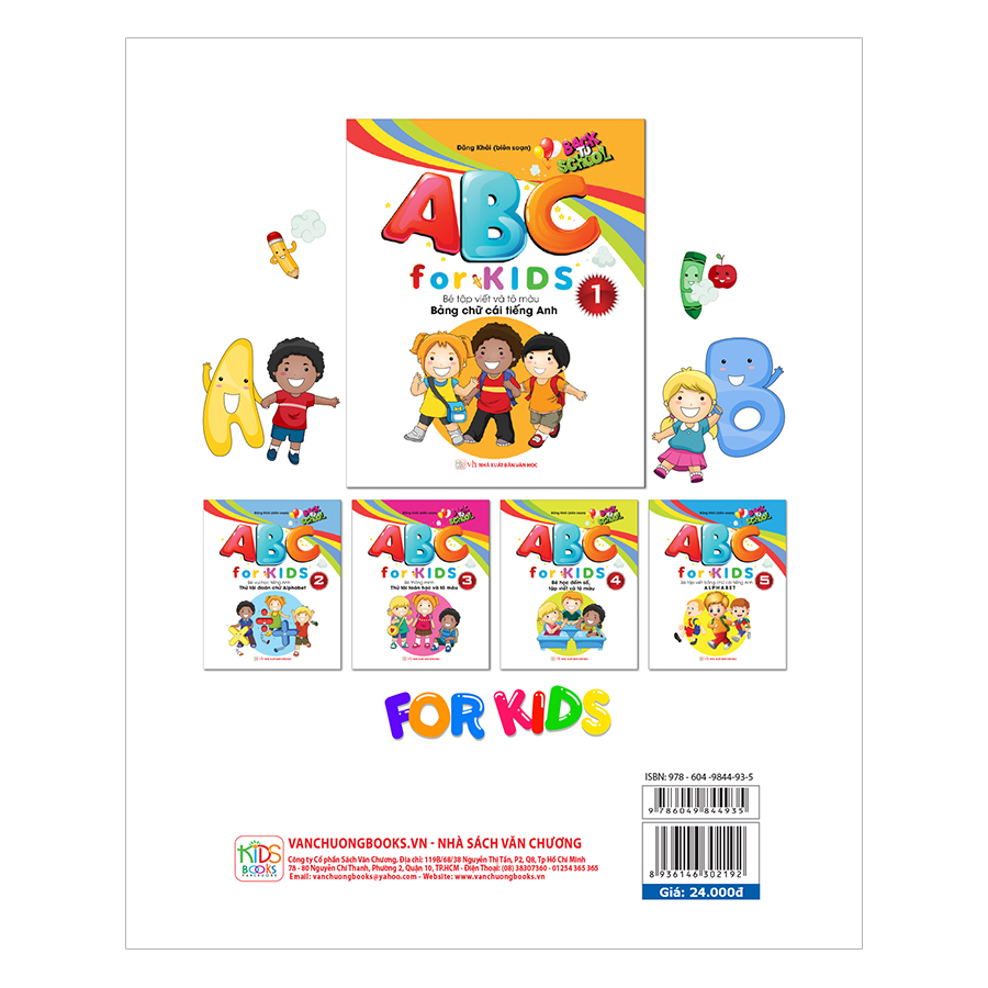 ABC For KIDS – Bé Tập Viết Và Tô Màu Bảng Chữ Cái Tiếng Anh
