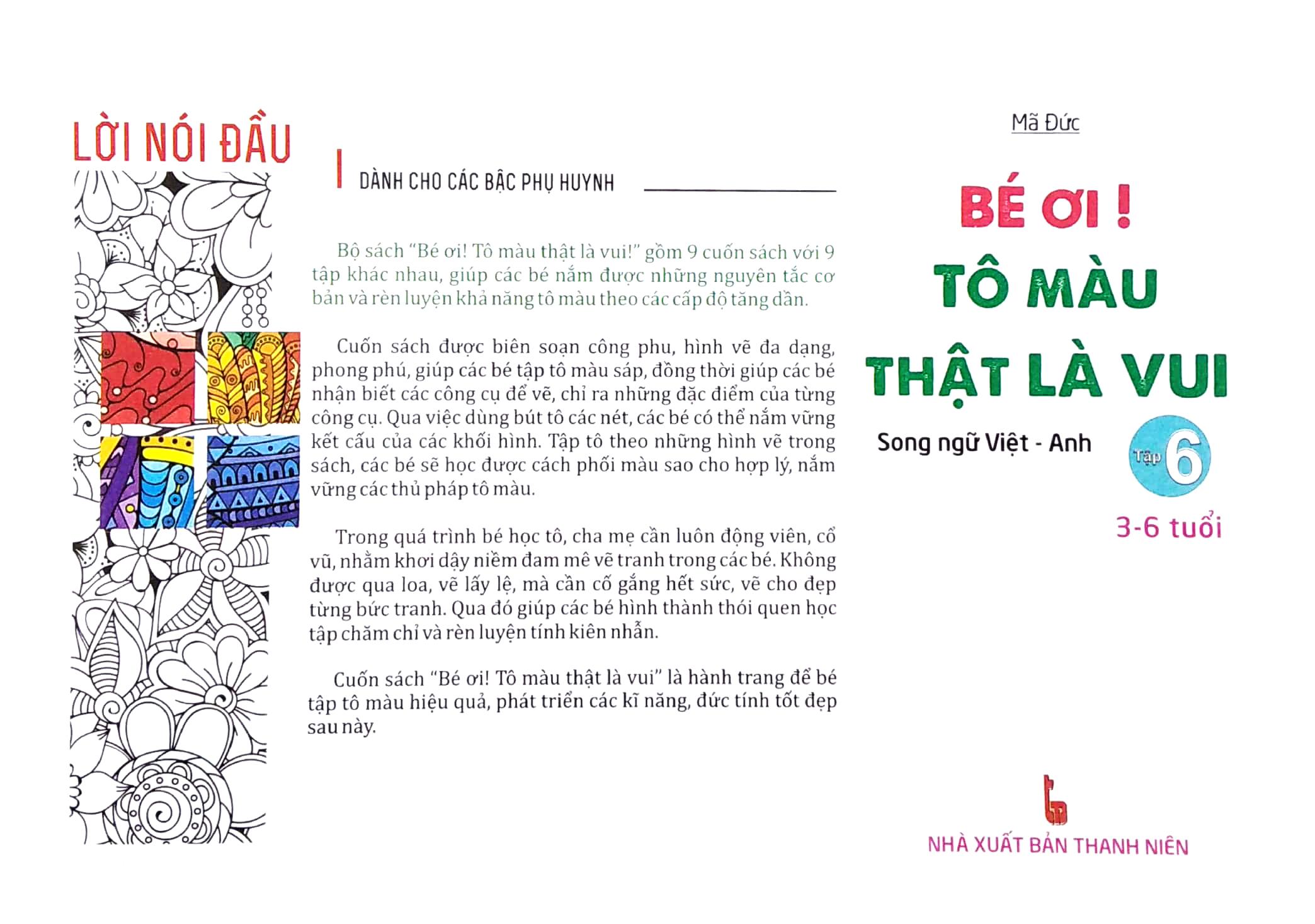 Bé Ơi! Tô Màu Thật Là Vui - Song Ngữ Việt - Anh - Tập 6