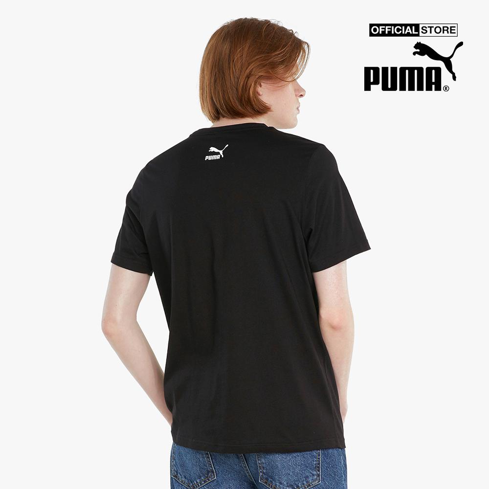 PUMA - Áo thun nam cổ tròn ngắn tay Graphic Box Logo Play 532666