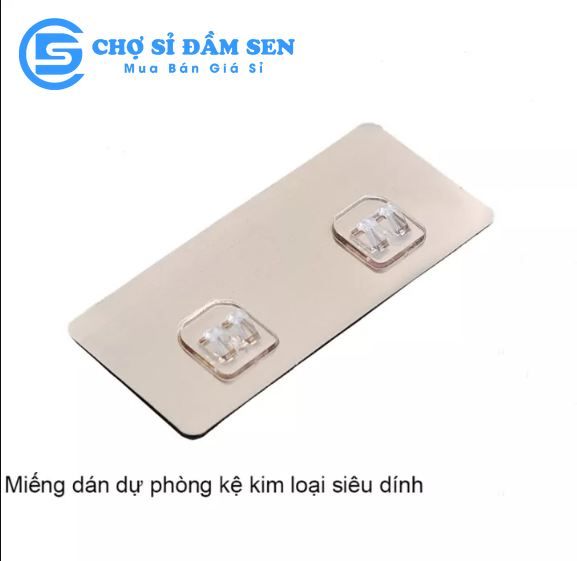 Miếng dán tường kệ sắt, miếng dán tường thay thế kệ hình chữ nhật, kệ góc nhà tắm, nhà bếp G383-MDkesat