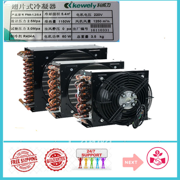 DÀN NÓNG COIL FNA 1.2/5.4 1HP KÈM QUẠT 60W SỬ DỤNG TRONG ĐIỆN LẠNH VÀ CÁC THIẾT BỊ LÀM LẠNH