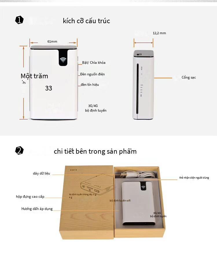 Kho báu sạc pin 7800 mAh thuận lợi nhất Bộ định tuyến WiFi không dây HSPA + 3G Bộ định tuyến 3G di động di động
