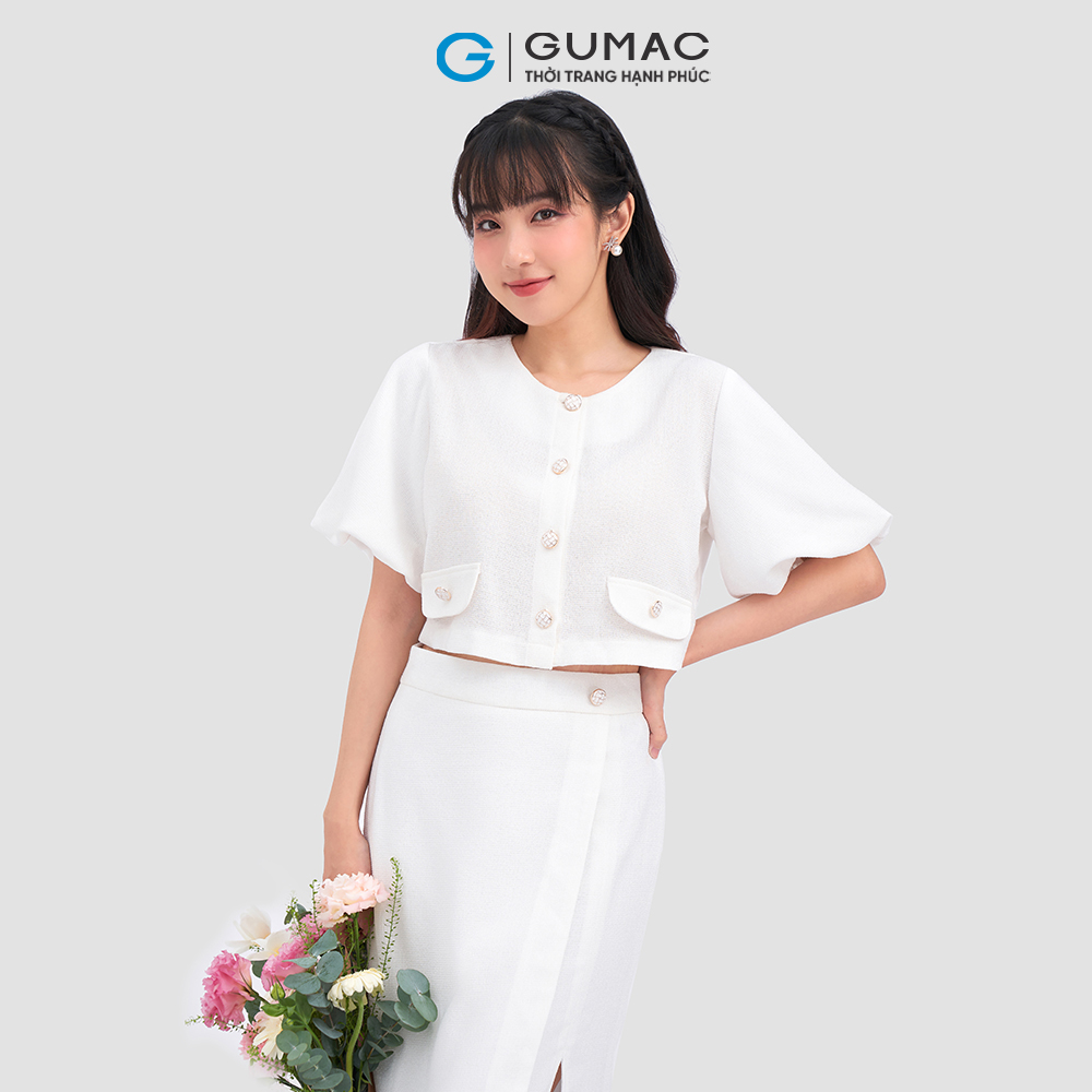 Áo kiểu tay bí AC12036 thời trang GUMAC