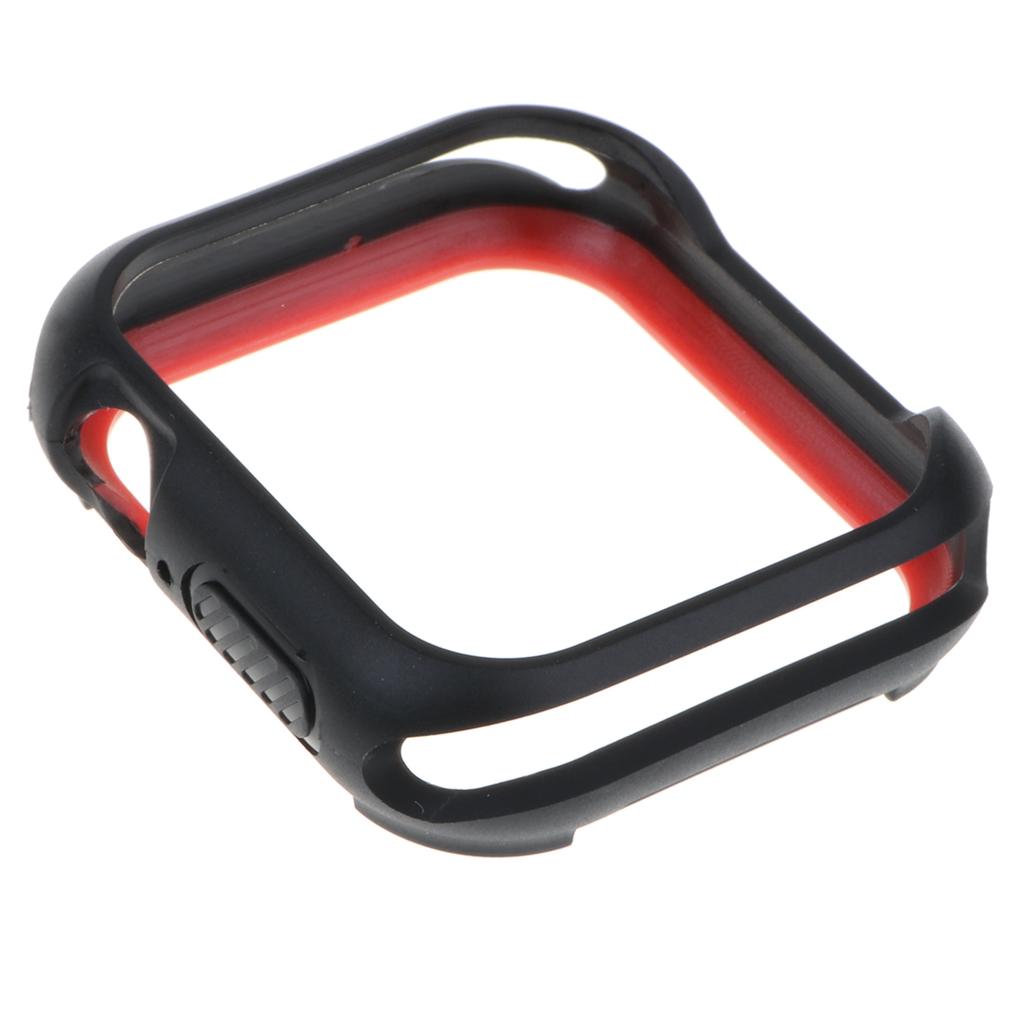 For  40mm Case Cover Protector Watch Protective Frame-Black