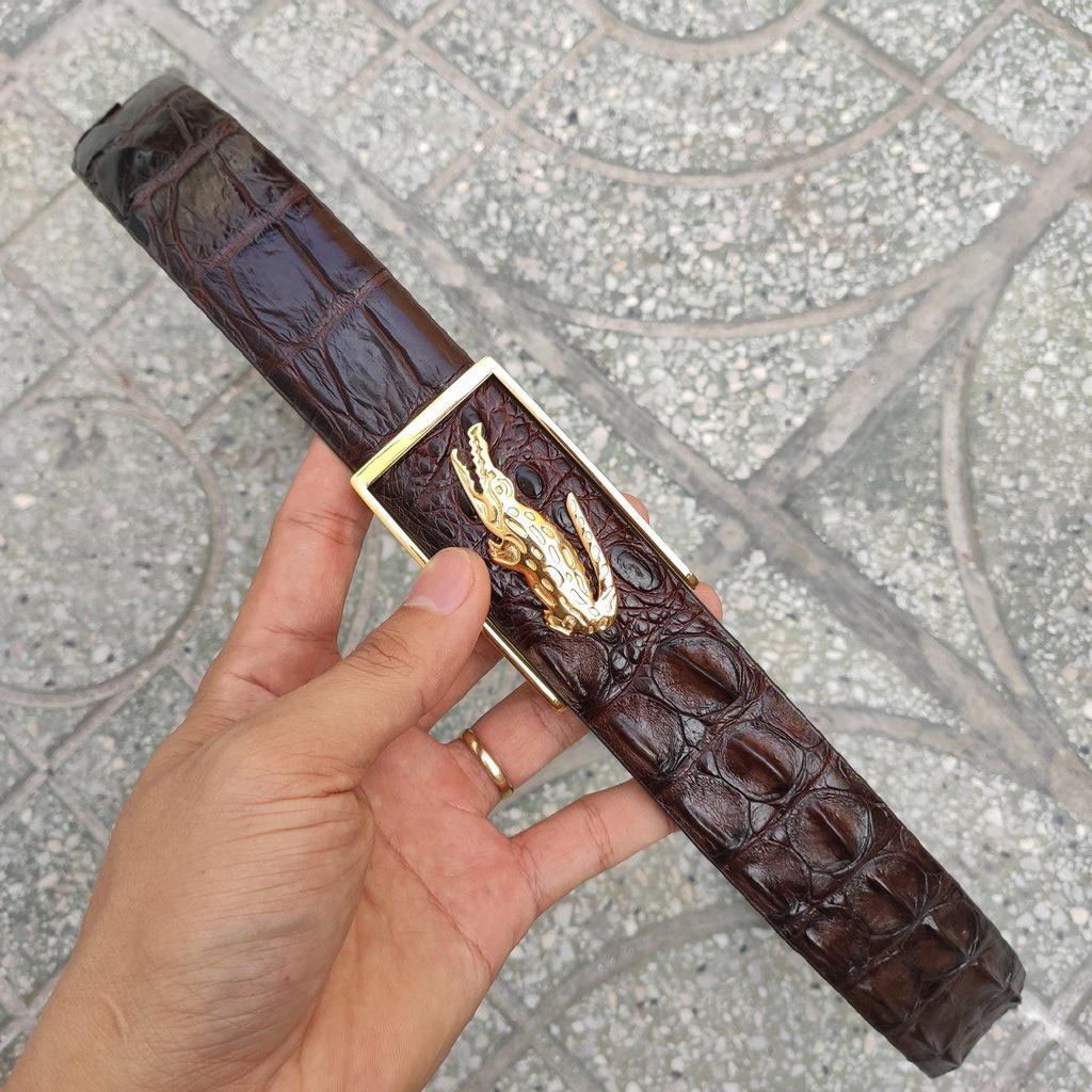 Thắt Lưng Cá Sấu Liền 4cm