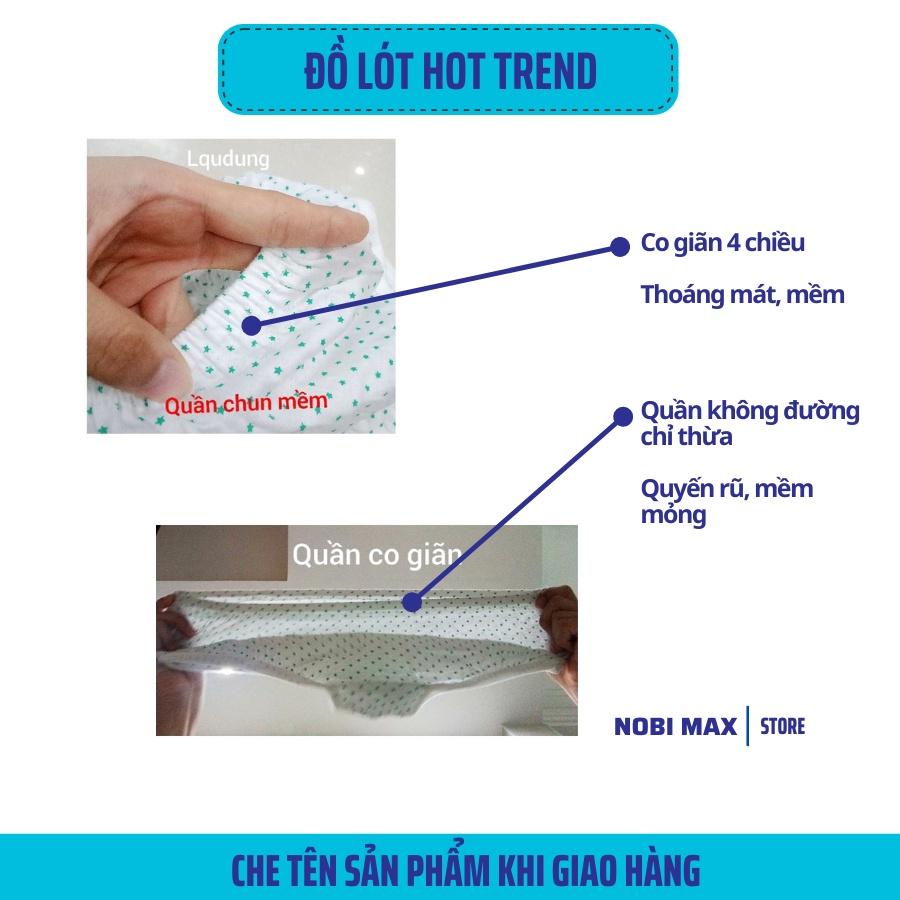 Quần Lót Nữ Cho Người Già Người Béo Mập, quần lót kháng Khuẩn thoáng mát Cạp Cao 60kg -&gt; 90kg - Nobimax TSDL163