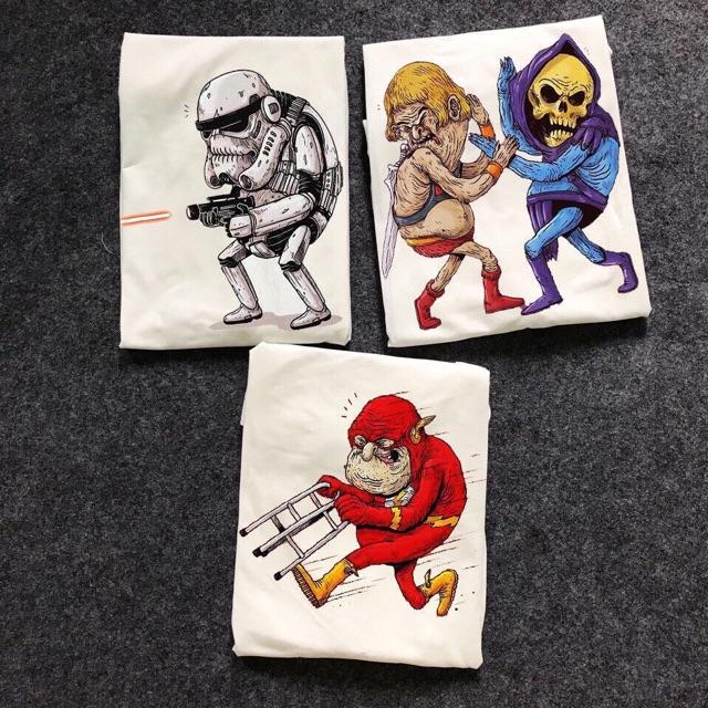 THUN TAY NGẮN IN HÌNH CUTE