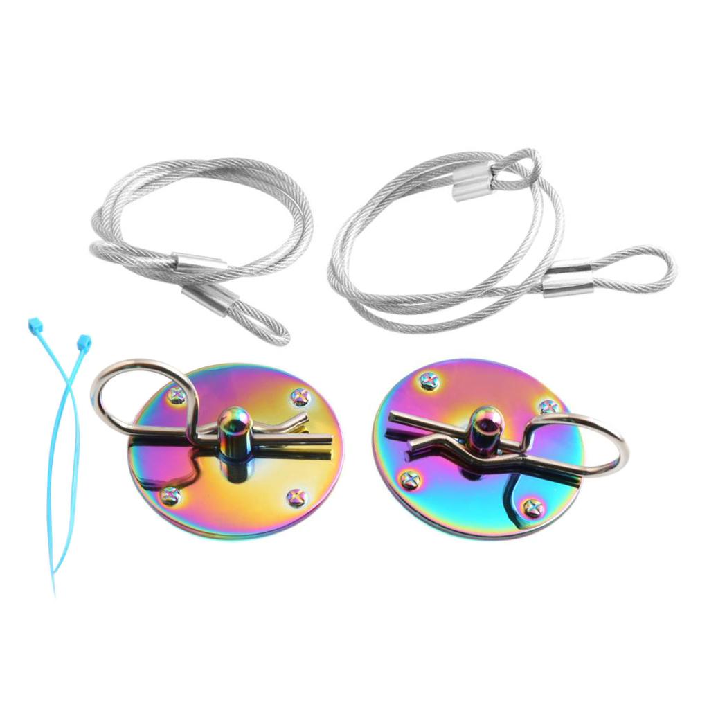Aluminum Alloy Racing Auto Car Bonnet Plus Flush Hood Latch Pin Kit