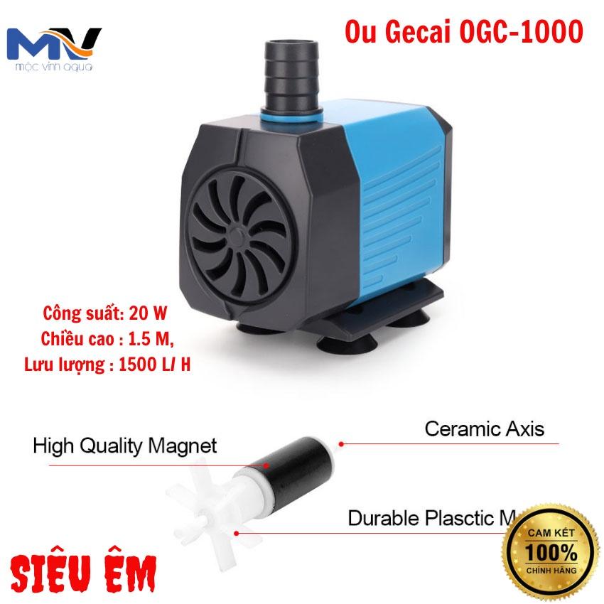Máy bơm nước bể cá Ou Geca OGC-1000/2000/3000/4000/5000/6000 siêu êm