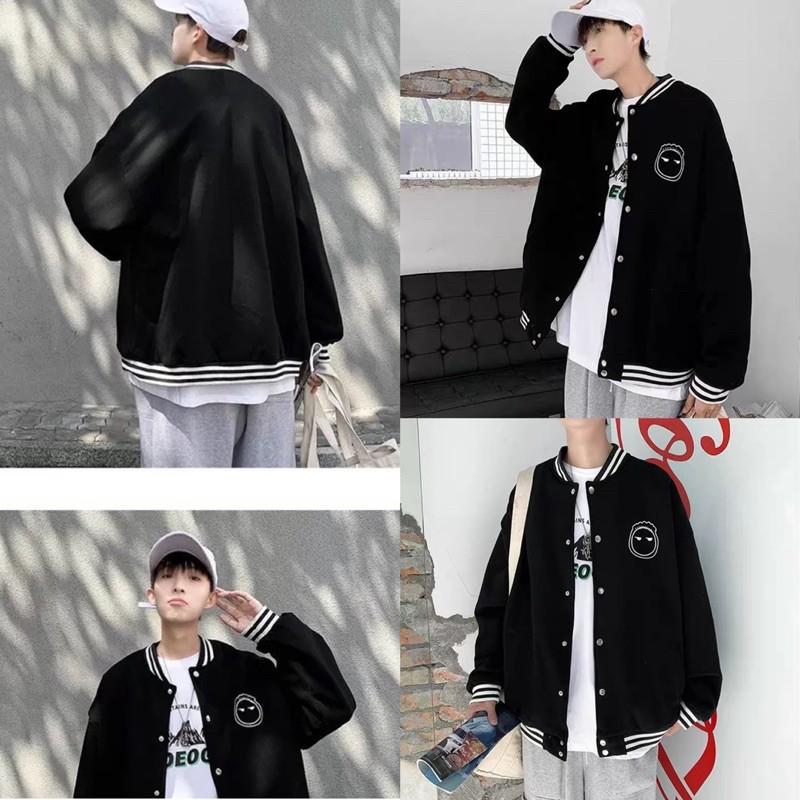 Áo Khoác BOMBER FACE tay dài form rộng chất xịn mịn (ảnh thật 100% như hình) UNISEX