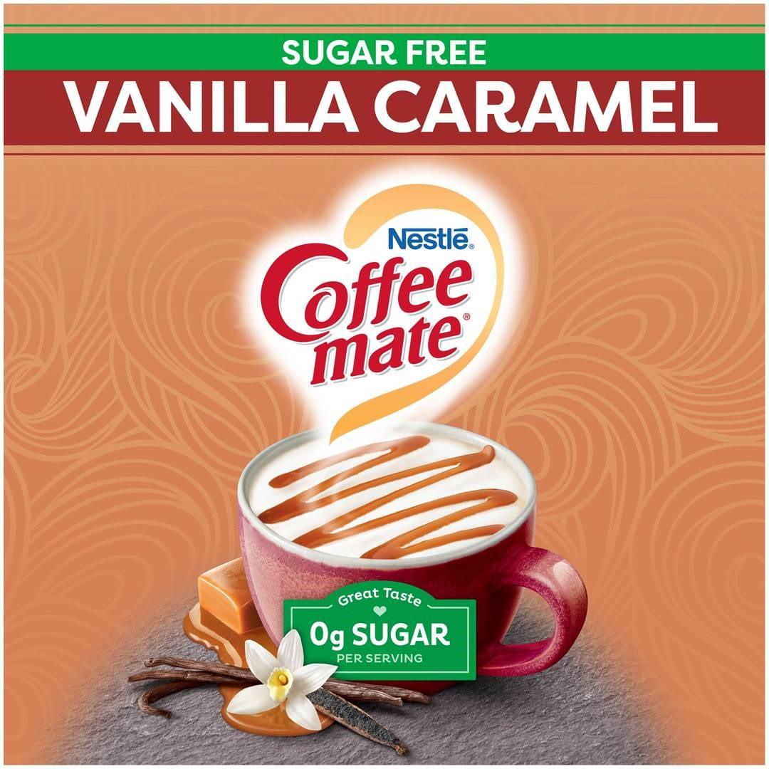 BỘT KEM SỮA KHÔNG ĐƯỜNG VỊ VANILLA CARAMEL Coffee Mate Sugar Free Powder Coffee Creamer 289g (10.2oz)