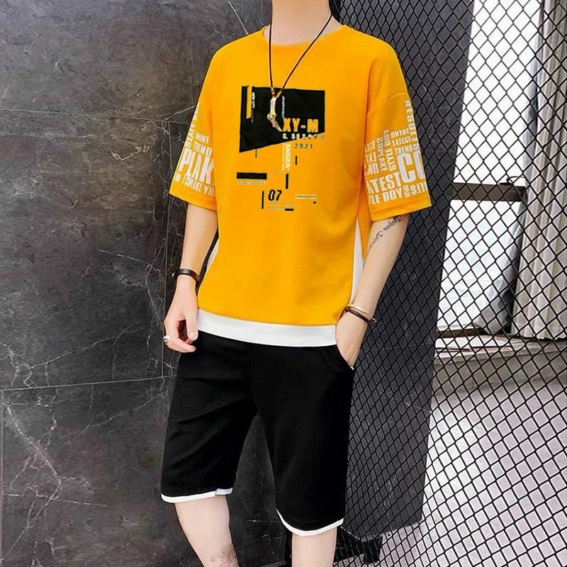 Đồ bộ thun nam thể thao thời trang Hàn Quốc Chất vải thun mè mềm mịn thoáng mát thấm hút mồ hôi tốt