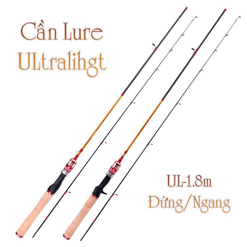 Cần câu lure UL 1.8 mét ngọn mềm đặc rất dẻo và khỏe - Chuyên câu cá suối, cá cháp