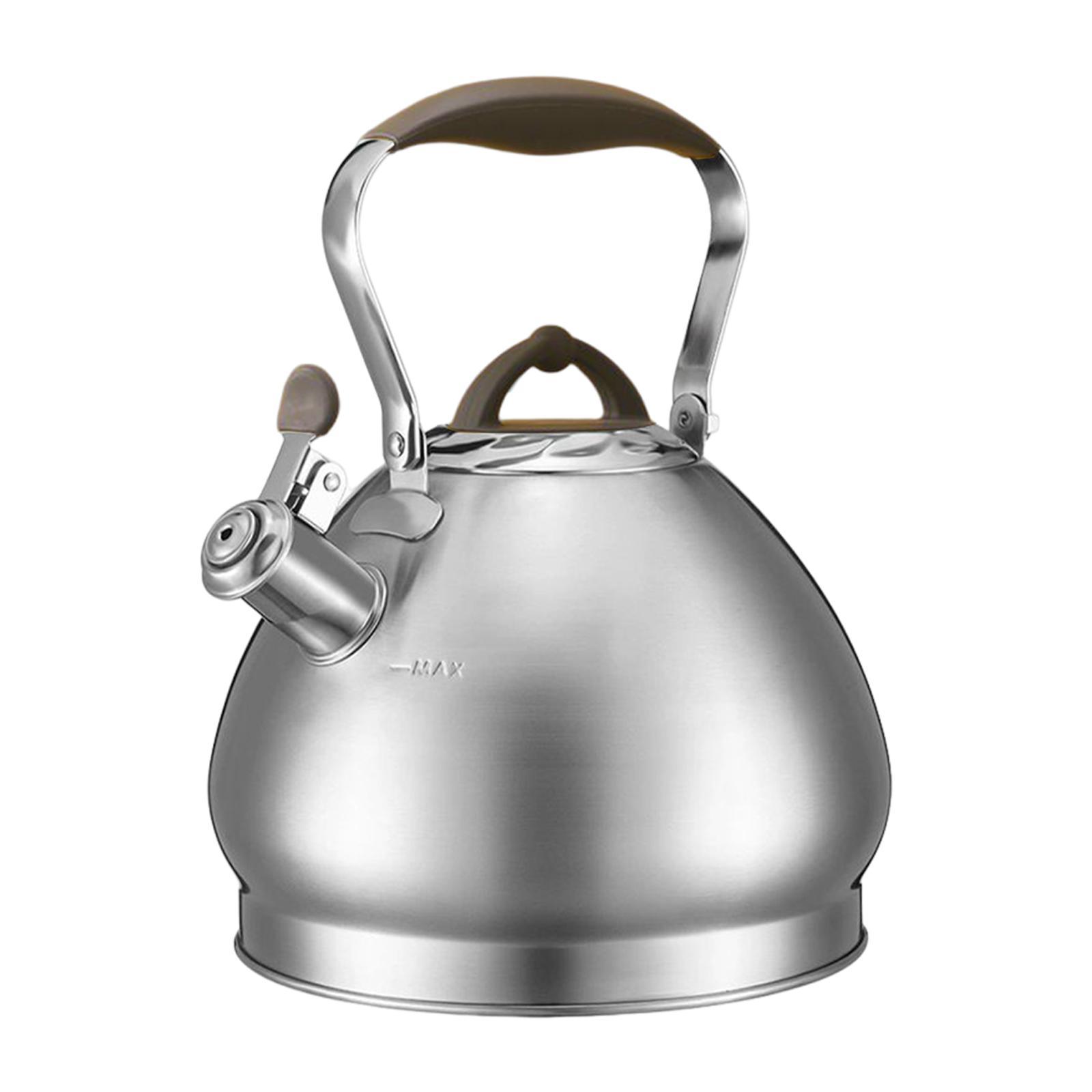 4.3L Tea Pot with Handle Whistle Tea Pot Stainless Steel for Cookers