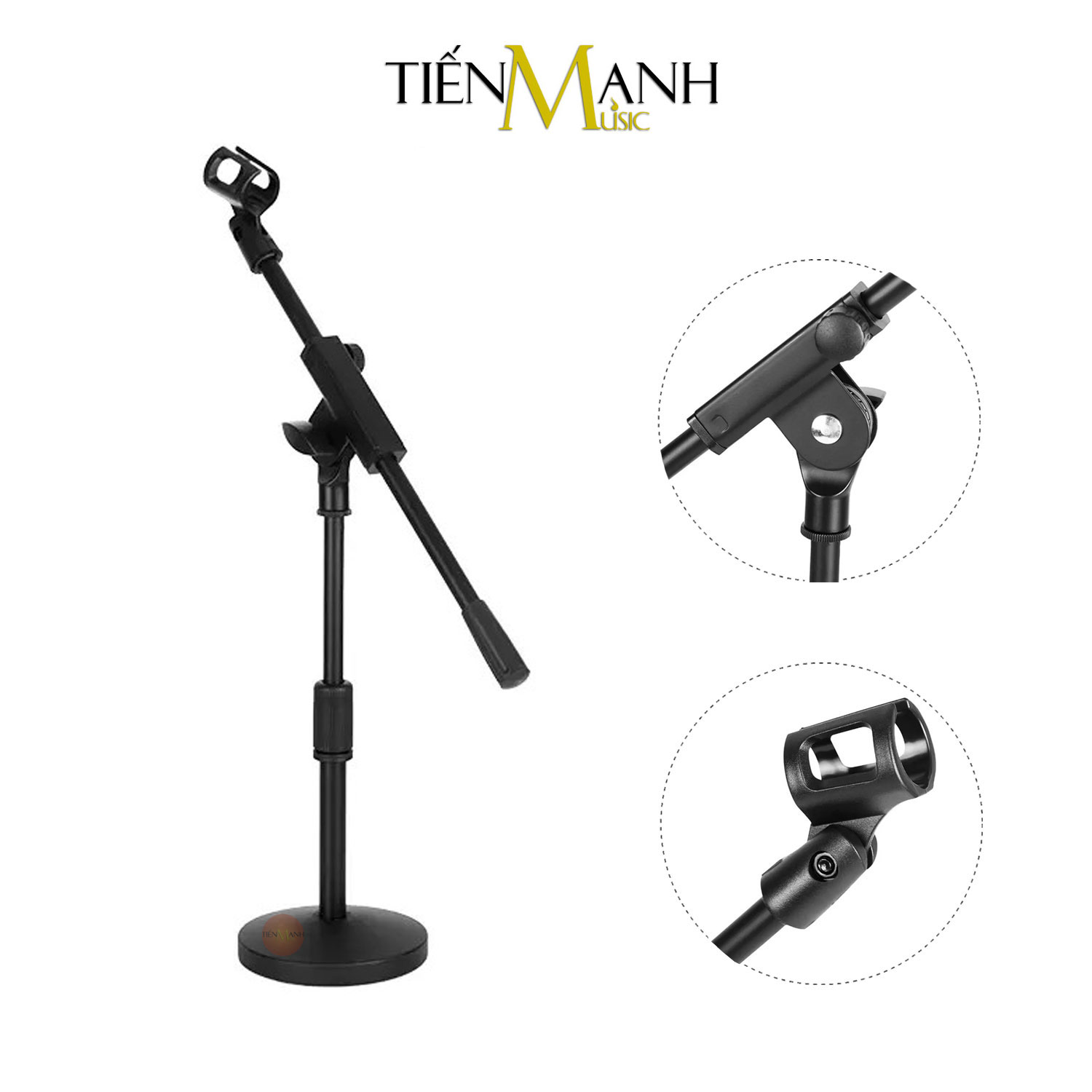 Chân Micro Đứng FP01 - Giá Đỡ Đế Kẹp Bom Mic Stand Thu Âm LiveStream, Sân Khấu Microphone Boom FP-01 Hàng Chính Hãng - Kèm Móng Gẩy DreamMaker