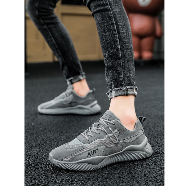 Giày nam GN336 - giày sneaker nam cao cấp da kết hợp vải lưới thoáng khí kiểu dáng thể thao trẻ trung, đơn giản, năng động, cá tính