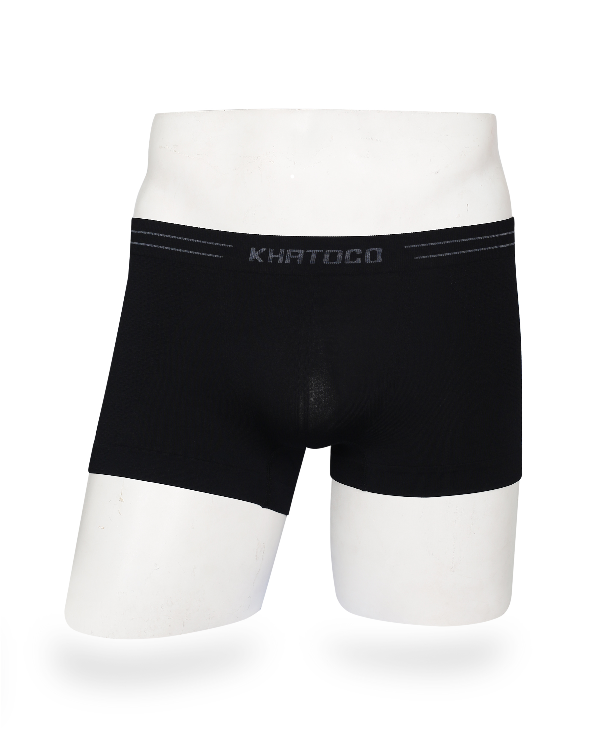 Quần lót BOXER nam Khatoco Q5M108R0-VNMA040-2403-B-ĐEN LIỀN LƯNG