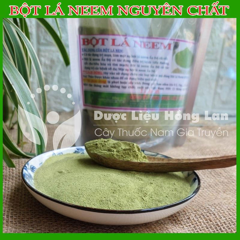 Bột lá Neem Ấn Độ 500g sấy lạnh 100% nguyên chất hữu cơ sấy lạnh, xay mịn - Dùng uống hoặc đắp mặt nạ