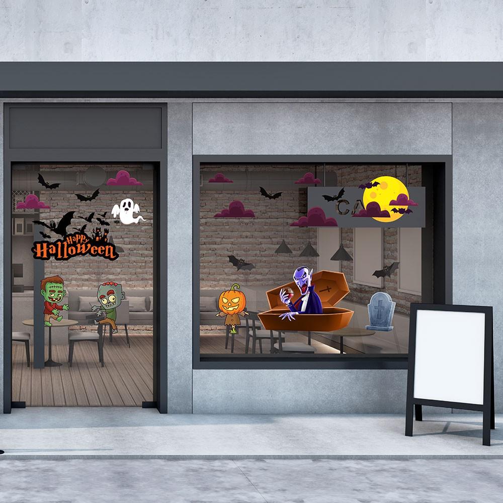 DECAL TRANG TRÍ HALLOWEEN COMBO SỐ 10