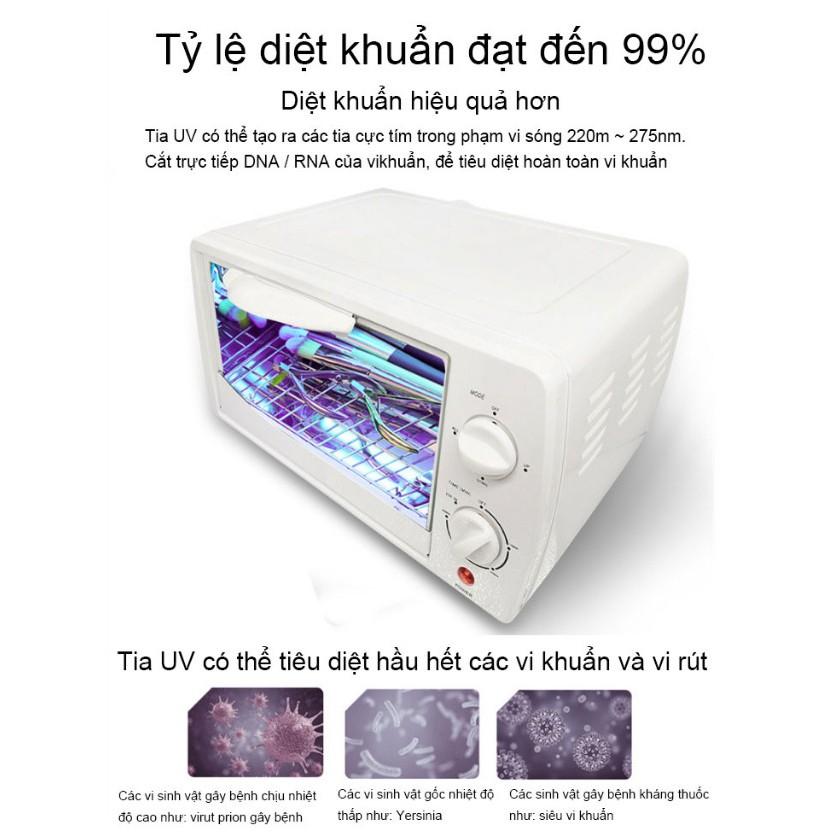 Tủ tiệt trùng diệt khuẩn khử độc tố 2 tầng mini cho gia đình UV sterilizer