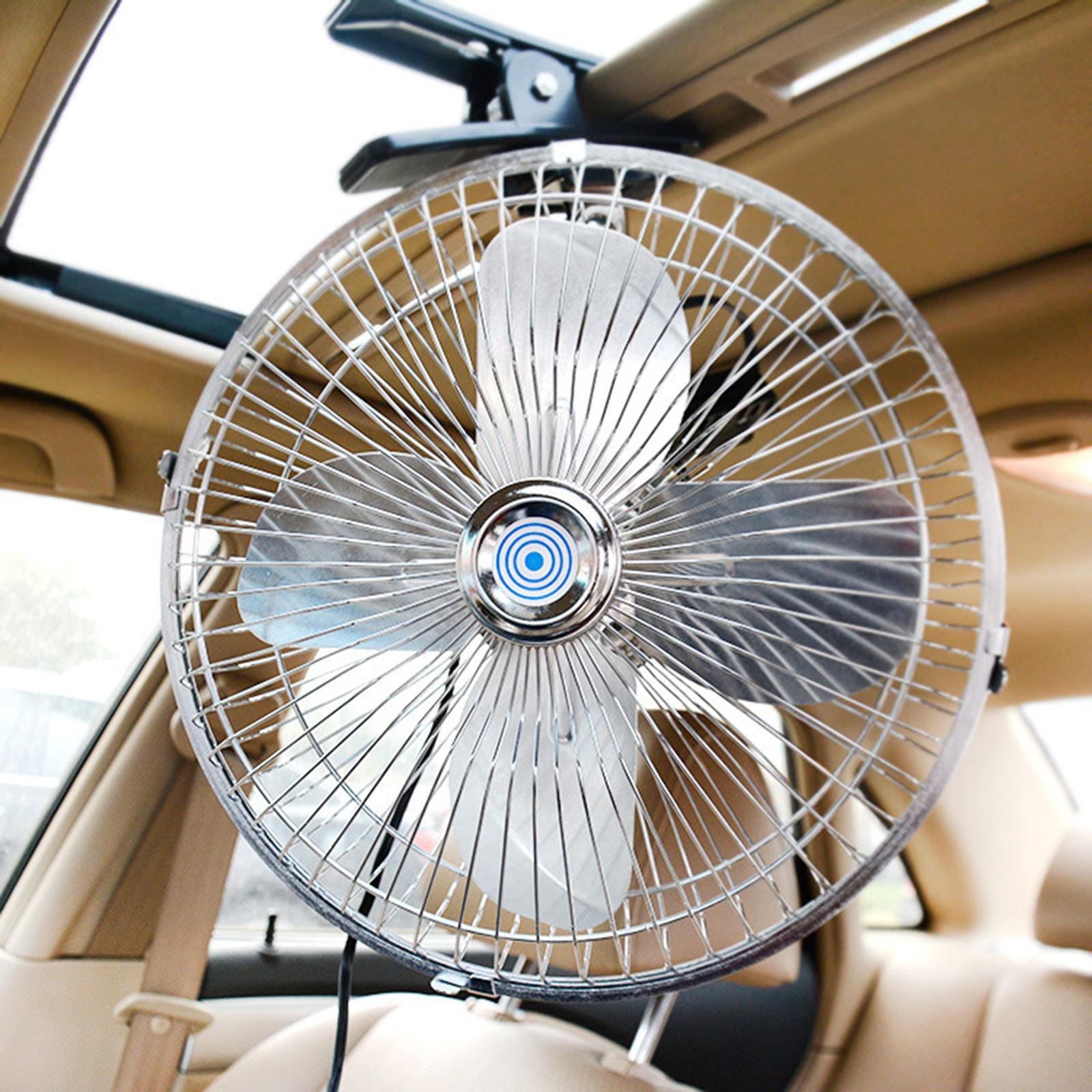 Car   Fan with  Adjustable Low Noise Strong  Desk Fan Summer Cooling Fan for Car Truck Vehicle