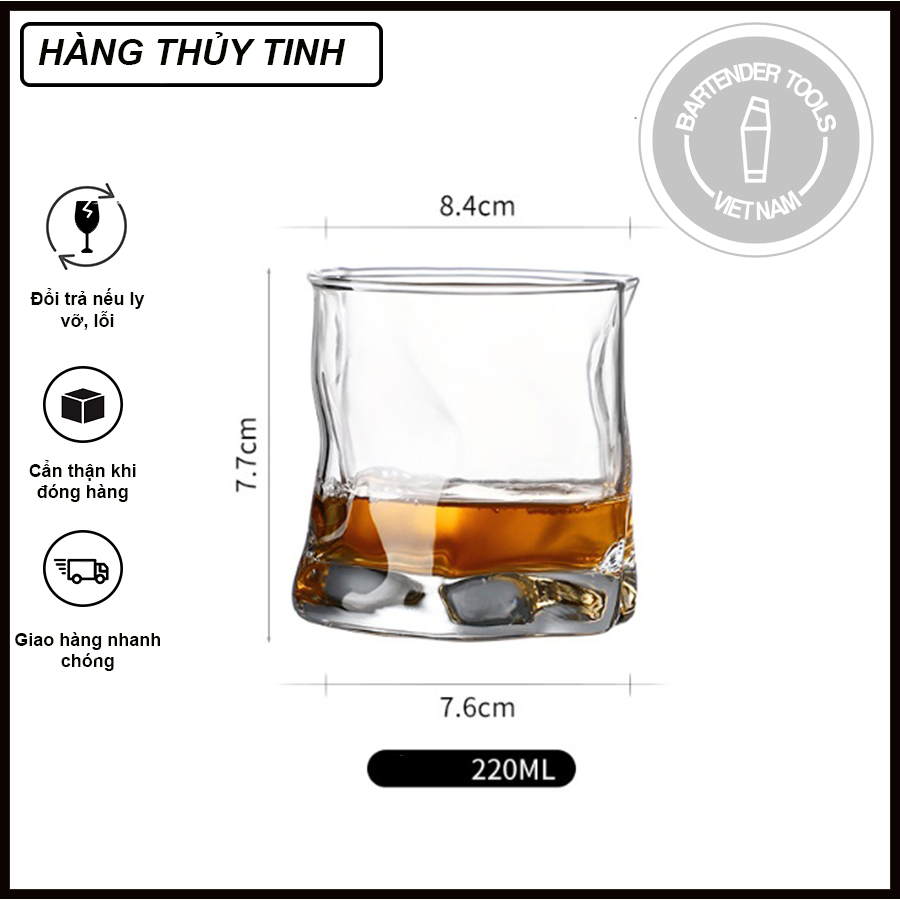 Rocking glass - Ly thủy tinh sóng