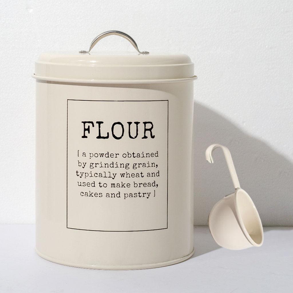 Food Flour Storage Tin Jar 5 litres Container