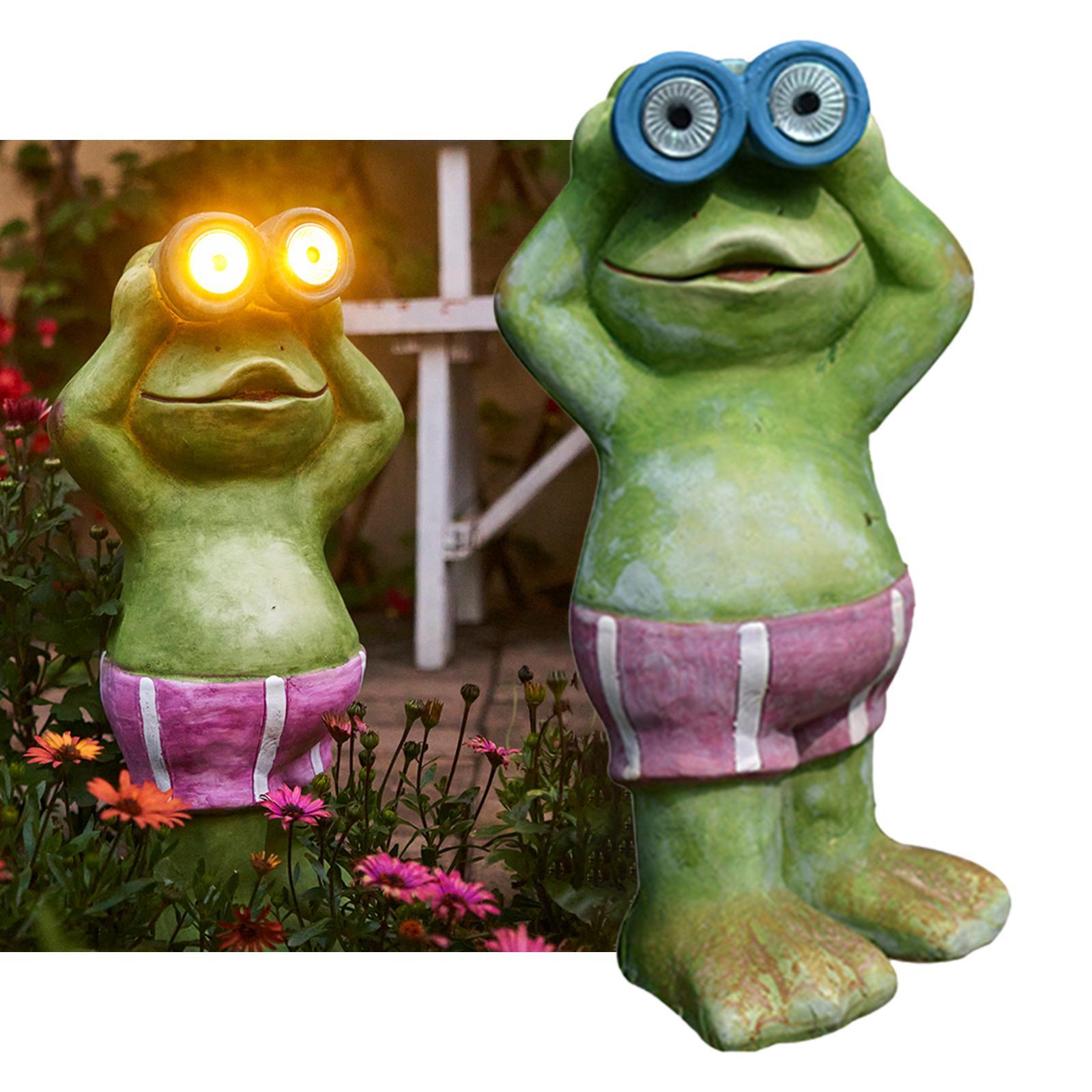 Garden Lights Frog Solar Powered Lamp Stakes LED Decoration Lamp for Yard Patio Pathway