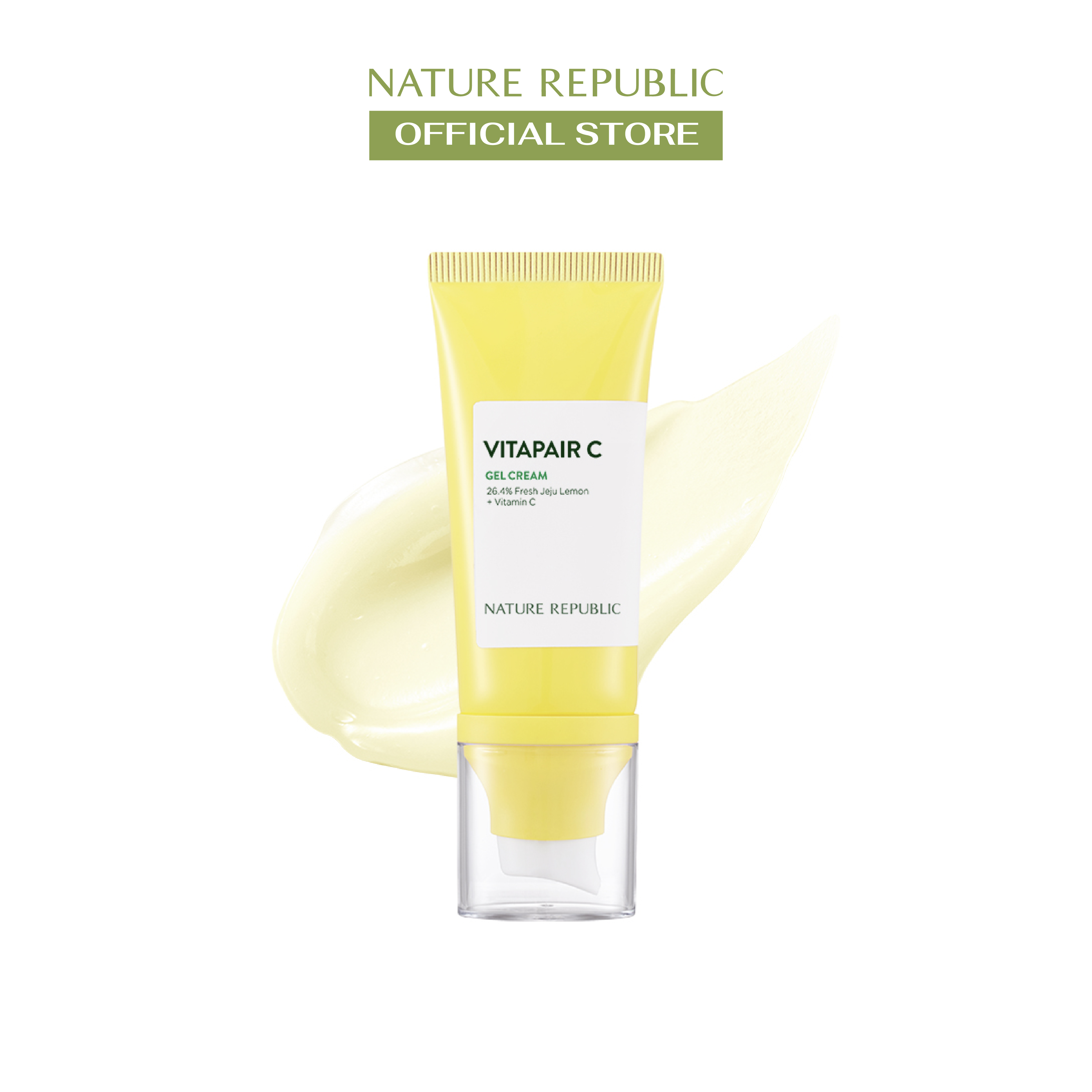Mua 1 Tặng 1 Nature Republic Kem dưỡng sáng da và làm đều màu da Vitapair C Gel Cream 50ml