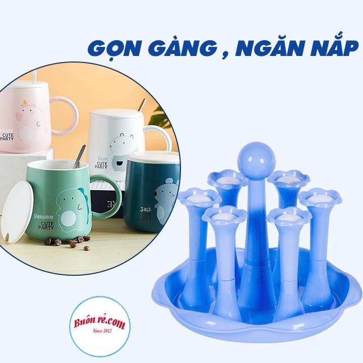 Khay úp cốc, ly hình hoa mai Việt Nhật - Giá để cốc cao cấp Việt Nhật Br01415